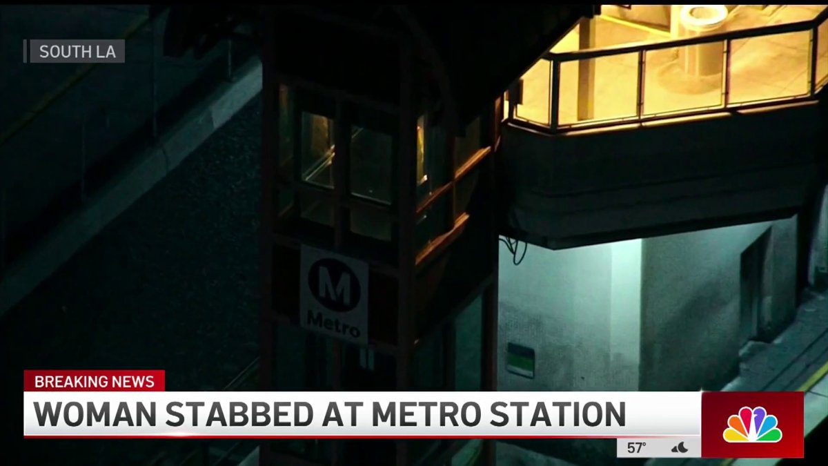 Woman stabbed at South LA Metro station – NBC Los Angeles