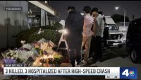 3 killed, 3 hospitalized after high-speed crash