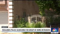 Redlands police searching for group of home intruders