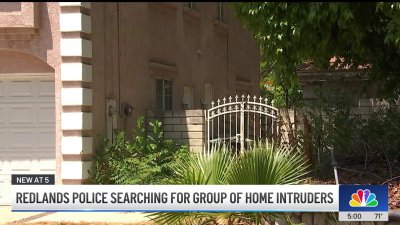 Redlands police searching for group of home intruders