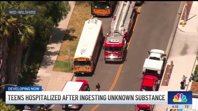 Teens hospitalized after ingesting unknown substance
