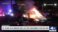15-year-old driver dies after crashing stolen car