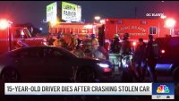 15-year-old driver dies after crashing stolen car