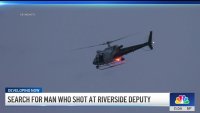 Shooter sought after opening fire on Riverside County deputy