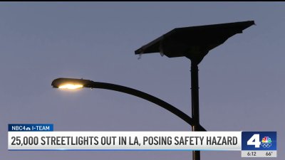 Outage of some LA streetlights pose safety hazard