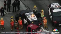 Chase ends in crash on 405 Freeway