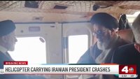Helicopter carrying Iranian president crashes