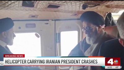 Helicopter carrying Iranian president crashes
