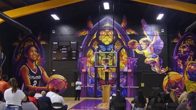 Lakers, Mamba Sports Foundation unveil new gym in Watts