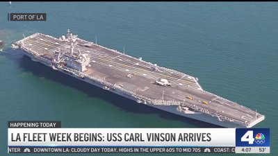 Fleet Week sails into LA with a special arrival