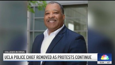 UCLA police chief removed following criticism on handling of campus protests