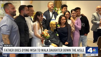 OC father achieves dying wish of walking daughter down the aisle