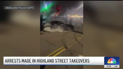 Arrests made in Highland street takeovers