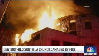 Fire damages century-old church in South Los Angeles