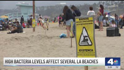 High bacteria levels affect several LA County beaches