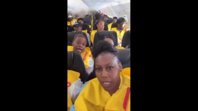 Video shows passengers wearing life vests during emergency landing in Jamaica