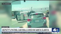 Video captures patrol SUV rollover crash in Santa Clarita