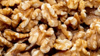 Full Frame Shot Of Walnuts Background