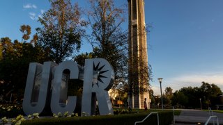 RIVERSIDE, CA – APRIL 7, 2021: UC Riverside is grappling with allegations of campus funding inequities on April 7, 2021 in Riverside, California.(Gina Ferazzi / Los Angeles Times via Getty Images)