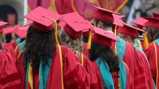 LOS ANGELES, CA – MAY 12:  USC Graduates attend the University Of Southern California 134th Commencement Ceremonies at The Shrine Auditorium on May 12, 2017 in Los Angeles, California.  (Photo by Jerritt Clark/Getty Images)