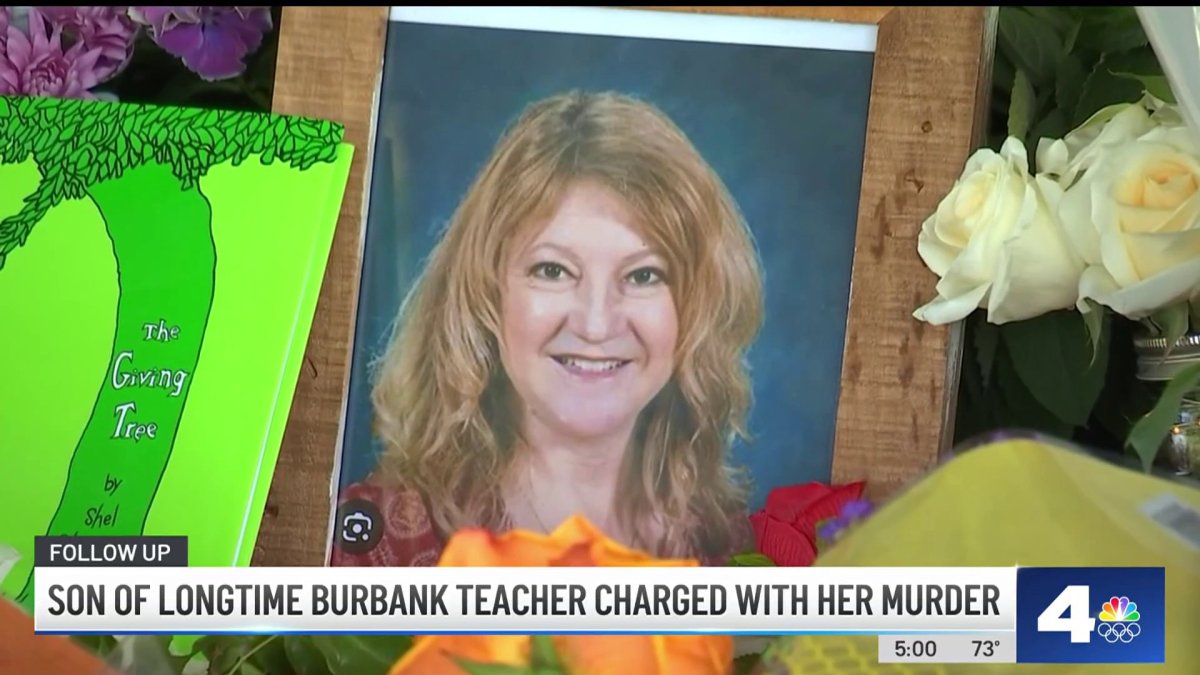 Son of longtime Burbank teacher charged with her murder – NBC Los Angeles