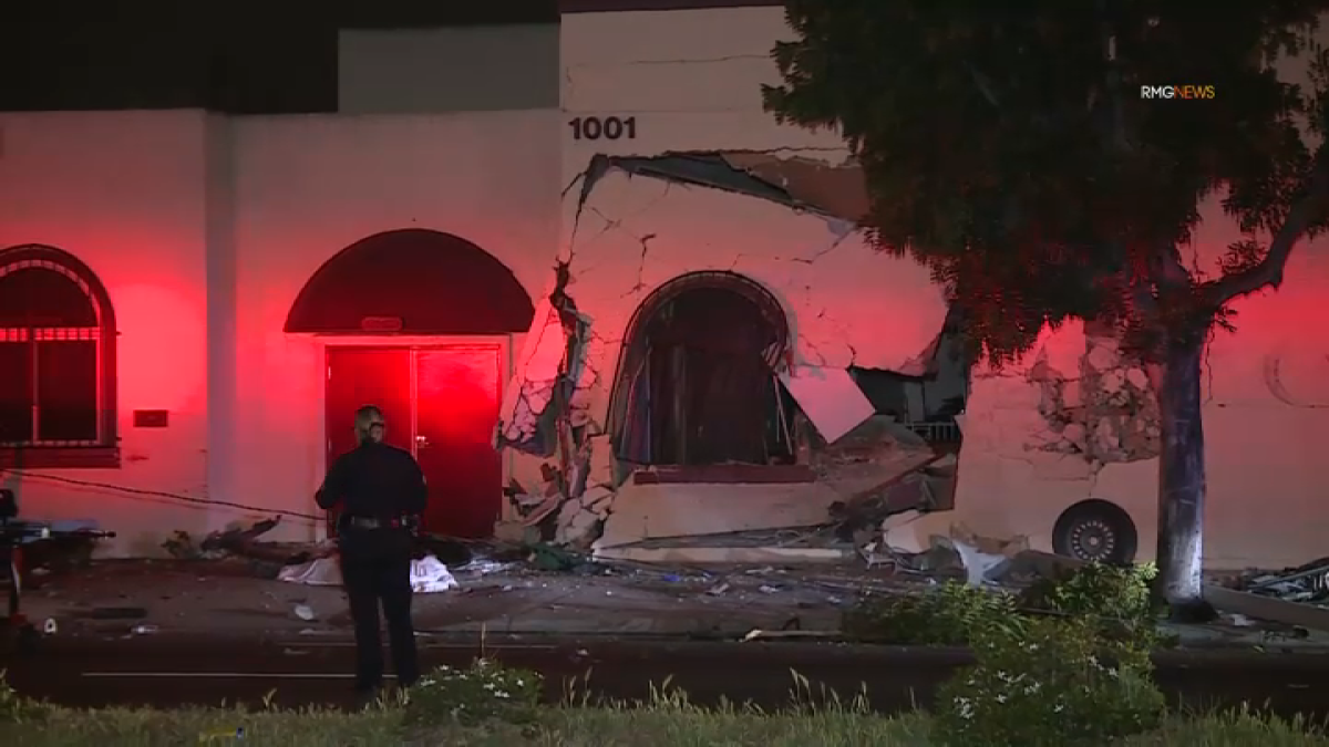 South LA church damaged after car crashes into building – NBC Los Angeles