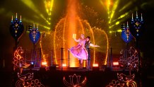 “Fantasmic!,” Disney’s popular and longest-running nighttime spectacular, returns to the Rivers of America at Disneyland Park in Anaheim, Calif., on May 24, 2024. “Fantasmic!” is an emotional extravaganza of colorful Disney animated film images, choreographed to an exciting musical score. In this treasured show, fantastic events and images from Disney stories come to life through soaring music, dozens of live performers, character appearances and state-of-the-art projections. (Richard Harbaugh/Disneyland Resort)