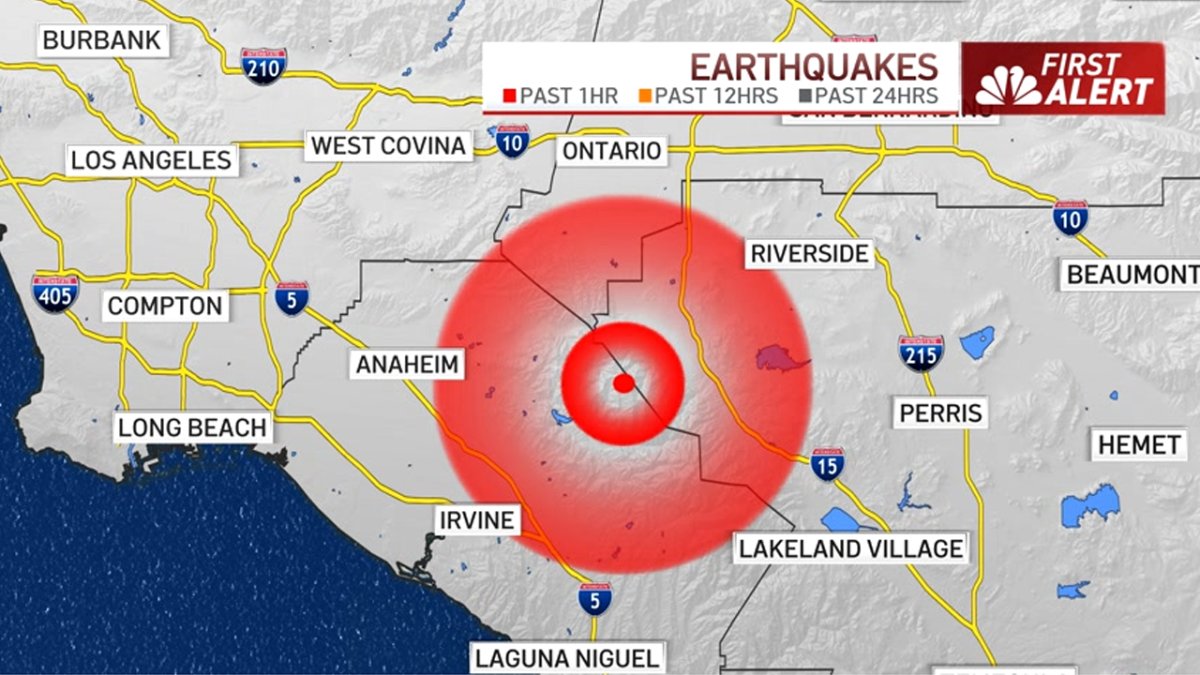 Magnitude 4.3 earthquake rattles Corona – NBC Los Angeles