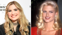 Anna Nicole Smith's daughter Dannielynn resembles mom in vibrant red dress and floral hat at Kentucky Derby