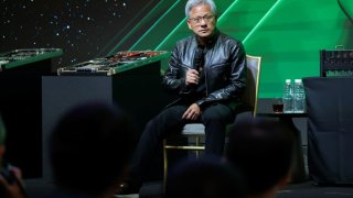 Nvidia CEO Jensen Huang attends an event at COMPUTEX forum in Taipei, Taiwan June 4, 2024. 