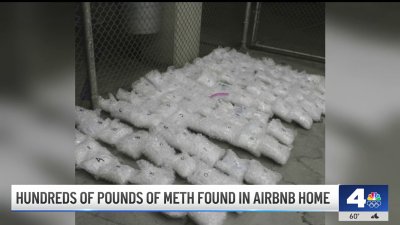 Hundreds of pounds of meth found in Airbnb home