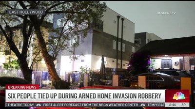 6 tied up in East Hollywood home invasion robbery