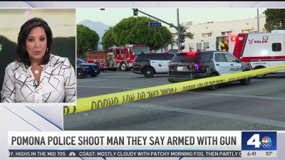 Pomona police officer shoots man, suspect remains in hospital