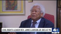 Civil rights leader Rev. James Lawson Jr. dies at 95
