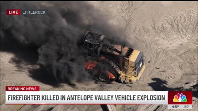 Firefighter killed in Antelope Valley vehicle explosion