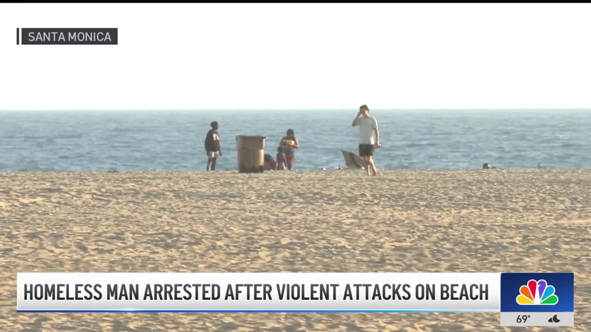 Homeless man arrested after violent attacks on beach – NBC Los Angeles