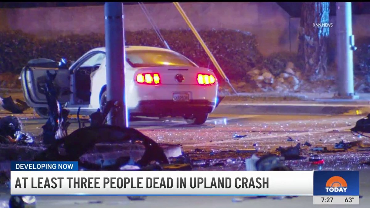 At Least 3 Killed In Upland Crash Nbc Los Angeles