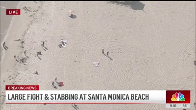 Large brawl ends with stabbing at Santa Monica Beach