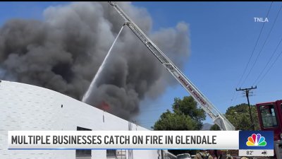 Multiple businesses go up in flames in Glendale