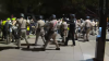 UCLA Police call an unlawful assembly of protesters on campus