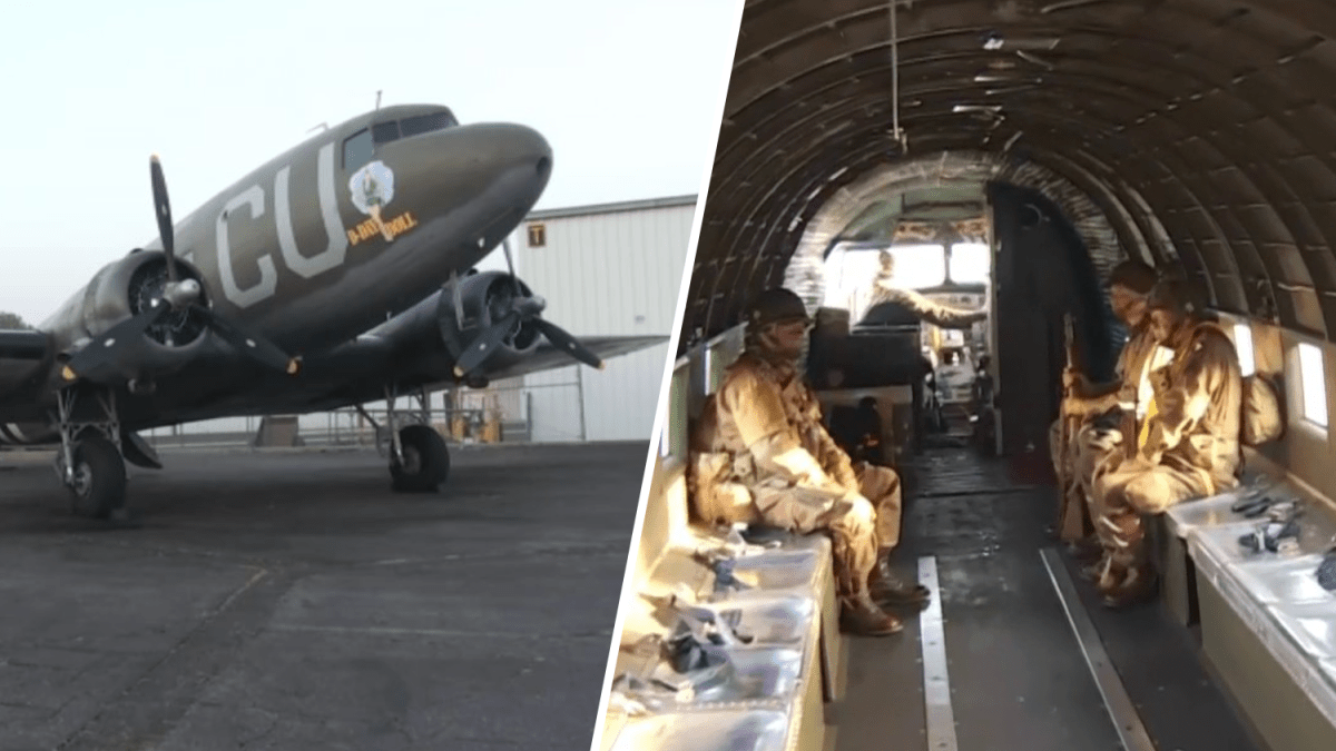 See inside the historic D-Day Doll WWII plane in Riverside – NBC Los ...