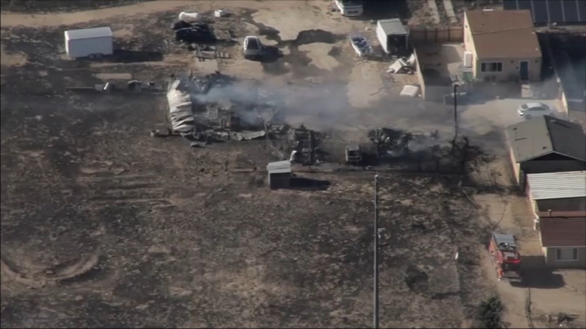 Firefighters battle brush fire in Lancaster NBC Los Angeles