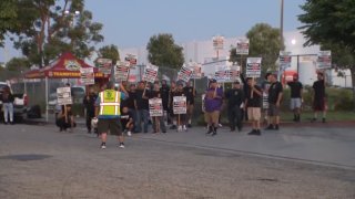 Smart & FInal warehouse employees strike in Southern California on Wednesday, June 19, 2024.