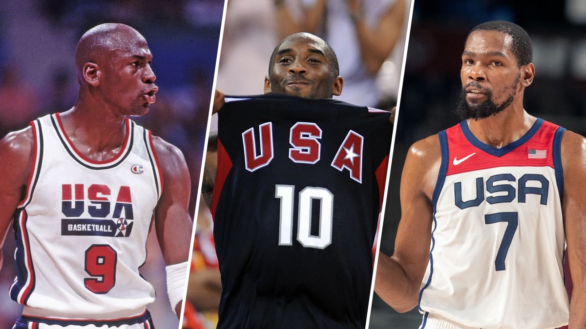 Team USA basketball jerseys throughout Olympic history – NBC Los Angeles