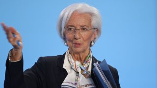 Christine Lagarde, president of the European Central Bank, at a rates decision news conference in Frankfurt, Germany, on March 7, 2024. 