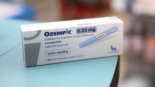 A box of Ozempic made by Novo Nordisk is seen at a pharmacy in London, Britain March 8, 2024.