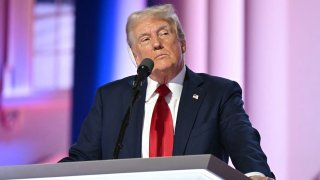 Former US President and 2024 Republican presidential candidate Donald Trump speaks on the last day of the 2024 Republican National Convention at the Fiserv Forum in Milwaukee, Wisconsin, on July 18, 2024. 