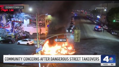 Dangerous street takeovers in downtown LA escalate concerns