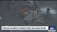 Video shows box truck full of furniture and other items unloaded on Skid Row