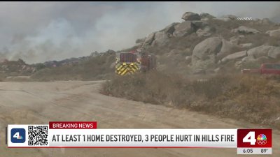 Brush fire triggers evacuation orders in Riverside County